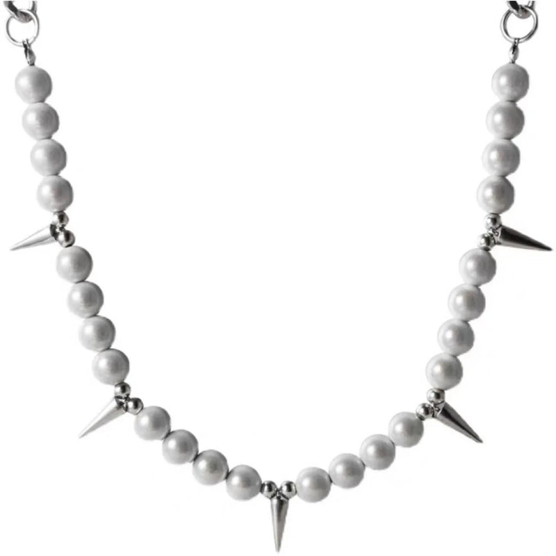 Hip Hop Punk Rivets Chains Choker Necklace for Party Club