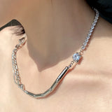 Crystal Pearl Short Choker Necklaces Rhinestone Neck Chains Women Jewelry