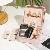Small Jewelry Box Women Travel Portable Leather Bag