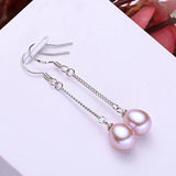 Long Chain Pearl Tassel Earrings Bridal Wedding Jewelry Gift
