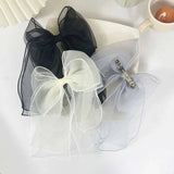 Large Bow Hairpin Organza Bow Barrette Women Hair Accessories