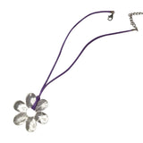 Leather Rope Necklace Women Adjustable Flower Love Heart Pendant Choker Jewelry