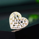 Zircon Small Brooch Collar Pin Clothing Accessory