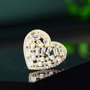 Zircon Small Brooch Collar Pin Clothing Accessory