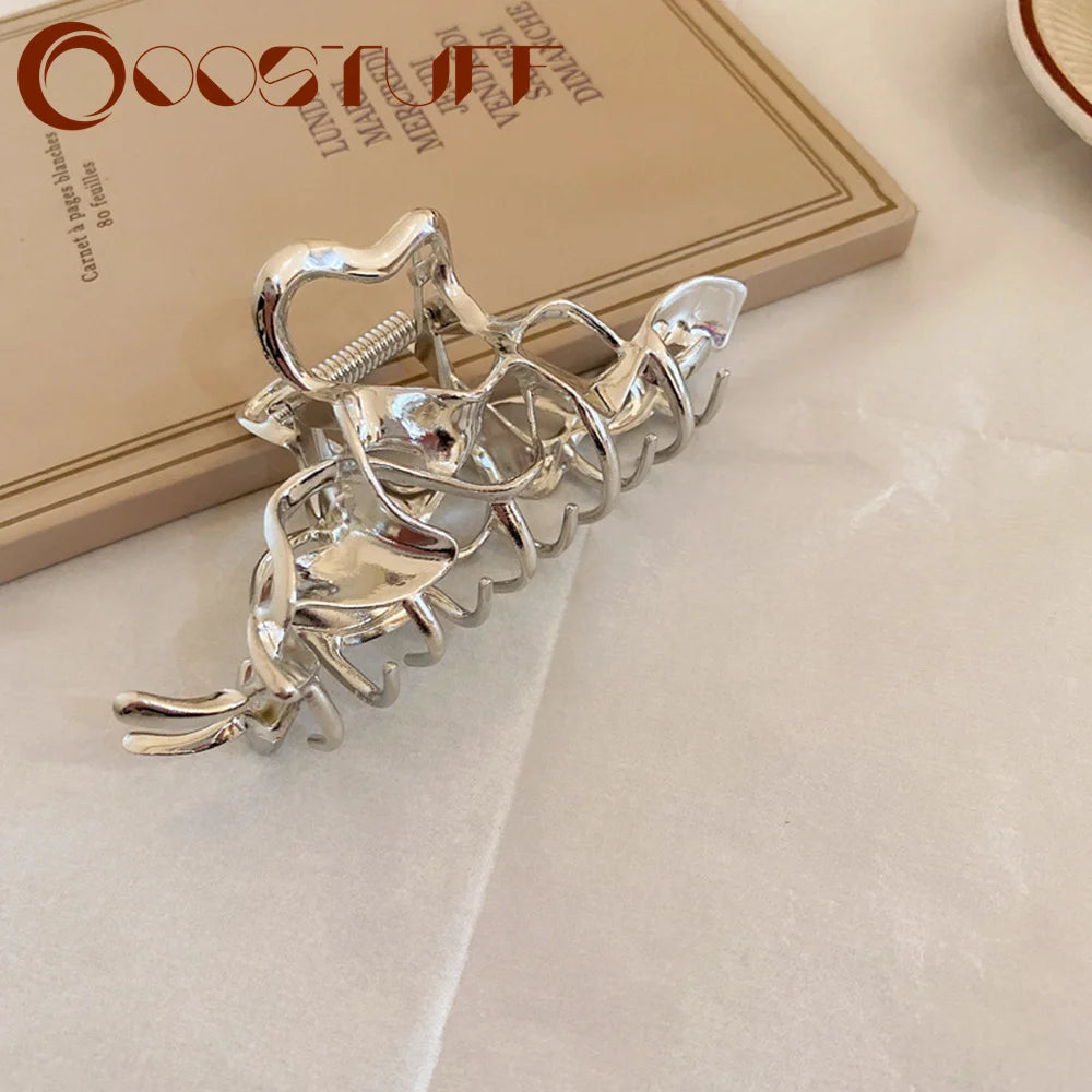 Vintage Geometric Hair Claw Clips - Hair Accessories