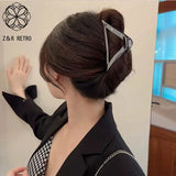 Metal Triangle Hair Claw Clip Hair Catches Hair Clips Hair Accessories