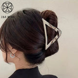 Metal Triangle Hair Claw Clip Hair Catches Hair Clips Hair Accessories