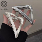Metal Triangle Hair Claw Clip Hair Catches Hair Clips Hair Accessories