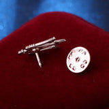 Mini Star Crown Brooch Metal Trigeminal Lapel Pins Suit Shirt Collar Pin