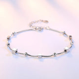 925 Silver Five-pointed Star Chain Bracelet