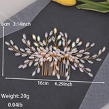 Pearl Hair Combs Hair Accessories for Bride Wedding Women Birthday