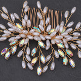 Pearl Hair Combs Hair Accessories for Bride Wedding Women Birthday