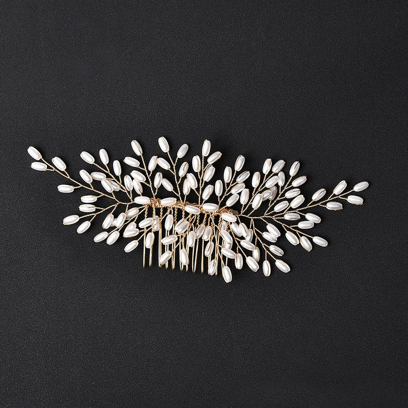 Pearl Hair Combs Hairpins Clips Wedding Hair Styling Accessories
