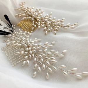 Pearl Hair Combs Hairpins Clips Wedding Hair Styling Accessories
