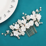 Pearl Hair Combs Hairpins Clips Wedding Hair Styling Accessories