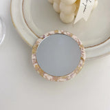 Small Round Acetic Plate Mirror for Daily Make-Up