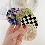 Small Round Acetic Plate Mirror for Daily Make-Up