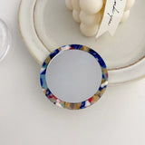 Small Round Acetic Plate Mirror for Daily Make-Up
