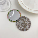 Small Round Acetic Plate Mirror for Daily Make-Up