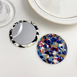 Small Round Acetic Plate Mirror for Daily Make-Up