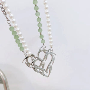 Punk Hollow Flame Pendant Necklace Women Party Hip-hop Chains Jewelry