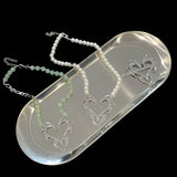 Punk Hollow Flame Pendant Necklace Women Party Hip-hop Chains Jewelry