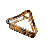 Retro Triangle Hollow Hair Clip Claw Acetate Hair Accessories