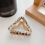 Retro Triangle Hollow Hair Clip Claw Acetate Hair Accessories