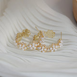 Romantic Pearl Earrings For Women Wedding Jewelry