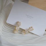 Romantic Pearl Earrings For Women Wedding Jewelry