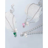 S925 Silver Heart & Pearl Bracelet Zircon Pendant