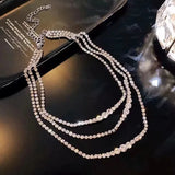 Geometric Crystal Choker Necklace - Statement Jewelry