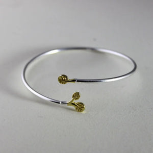 Leaf Bracelet Silver 925 Women's Jewelry Wild Charm