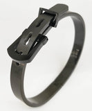 Stainless Steel Bracelet Women Charm Bangles Adjustable Buckle
