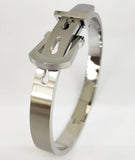 Stainless Steel Bracelet Women Charm Bangles Adjustable Buckle