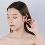 Emerald Leaf Stud Earrings Silver 925 Gemstones Women Dating
