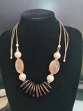 Acrylic Round Beads Chain Necklace for Women