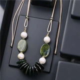 Acrylic Round Beads Chain Necklace for Women
