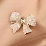 Pearl Bow Brooch High-end Accessories
