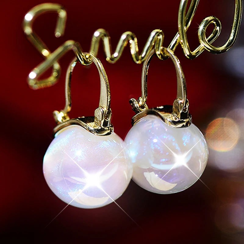Pearl Earrings For Women Wedding Delicate Gift