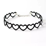 Vintage Lace Choker Necklace with Pendants Gothic Girl Neck Jewelry