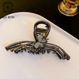 Vintage Metal Rose Ponytail Hair Claw Clip Hair Accessories