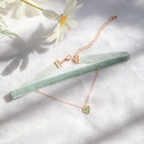 Velvet Choker Necklace Layer Hearts Sparkles Thread Chockers Jewelry