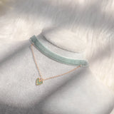 Velvet Choker Necklace Layer Hearts Sparkles Thread Chockers Jewelry