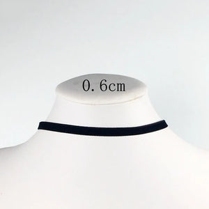 Gothic Soft Velvet Choker Necklace Women's Neck Jewelry