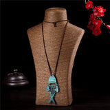 Women Fish Pendant Necklace Gothic Jewelry Choker Chain