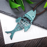 Women Fish Pendant Necklace Gothic Jewelry Choker Chain