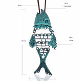 Women Fish Pendant Necklace Gothic Jewelry Choker Chain