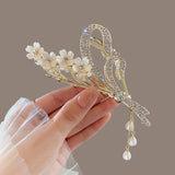 Crystal Pearl Metal Hair Claws Girls Hair Accessoires