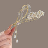 Crystal Pearl Metal Hair Claws Girls Hair Accessoires
